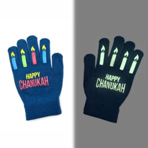 Chanukah Gloves Navy - Adult