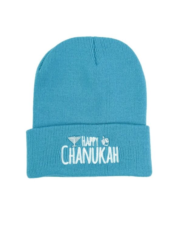Chanukah Beanie Blue